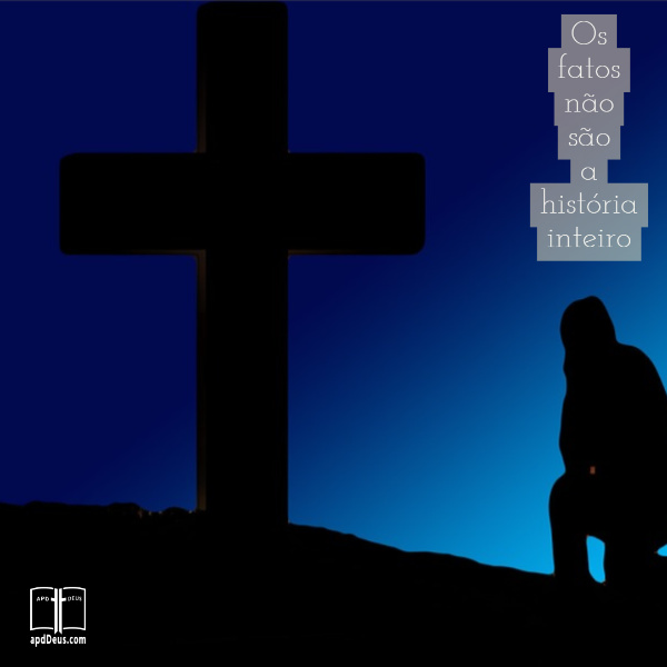Deus é sábio demais para se enganar e é bom demais para ser cruel.
#deusaindanaoterminou #apdd #apalavradedeus Um homem ajoelhado diante da cruz, banhado em luz azul. As palavras diz: Os fatos não são a história inteiro