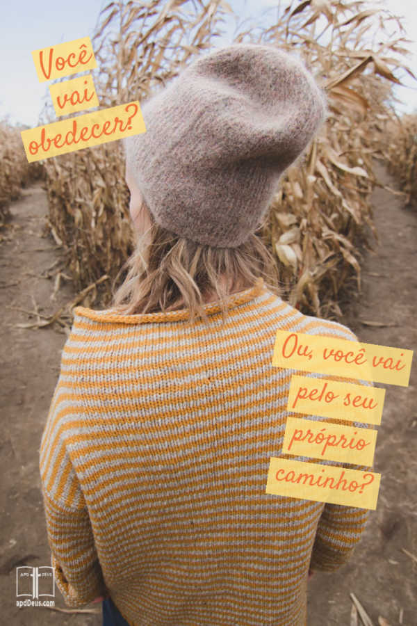 Uma mulher fica entre dois caminhos. Ela pode escolher obedecer a Deus ou seguir seu próprio caminho. Qual caminho você irá?